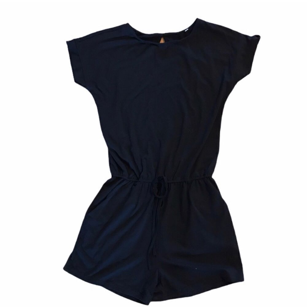 Small Black Romper NWOT